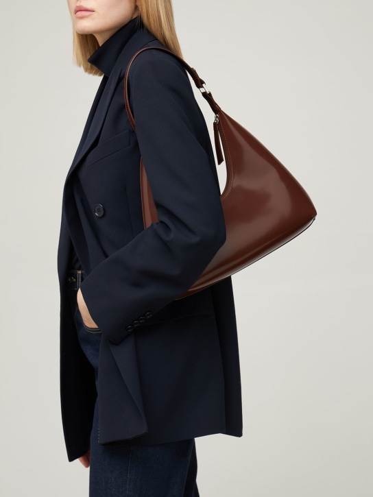 BY FAR: Amber semi patent leather bag - women_1 | Luisa Via Roma