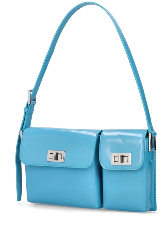 BY FAR: Billy semi patent leather shoulder bag - women_1 | Luisa Via Roma