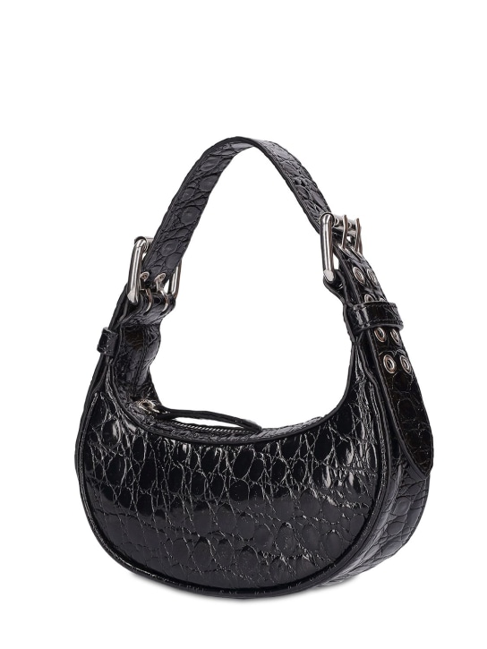 BY FAR: Mini Soho croc embossed leather bag - women_1 | Luisa Via Roma