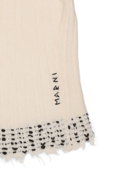 Marni: 对比色针织羊毛混纺巴拉克拉法帽 - women_1 | Luisa Via Roma