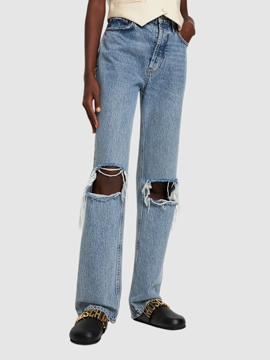 Moschino: 30mm Leather mules - women_1 | Luisa Via Roma