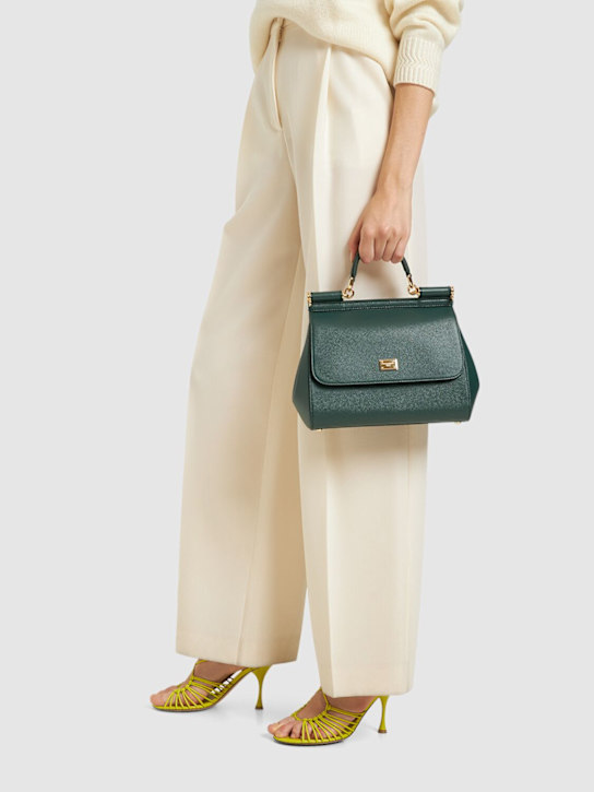 Dolce&Gabbana: Bolso grande Sicily de piel Dauphine - women_1 | Luisa Via Roma