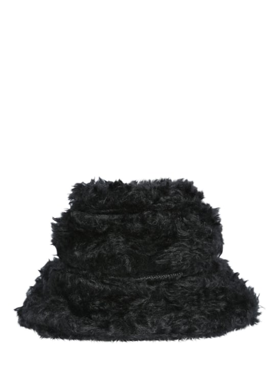 Dries Van Noten: Fuzzy wool bucket hat - men_0 | Luisa Via Roma