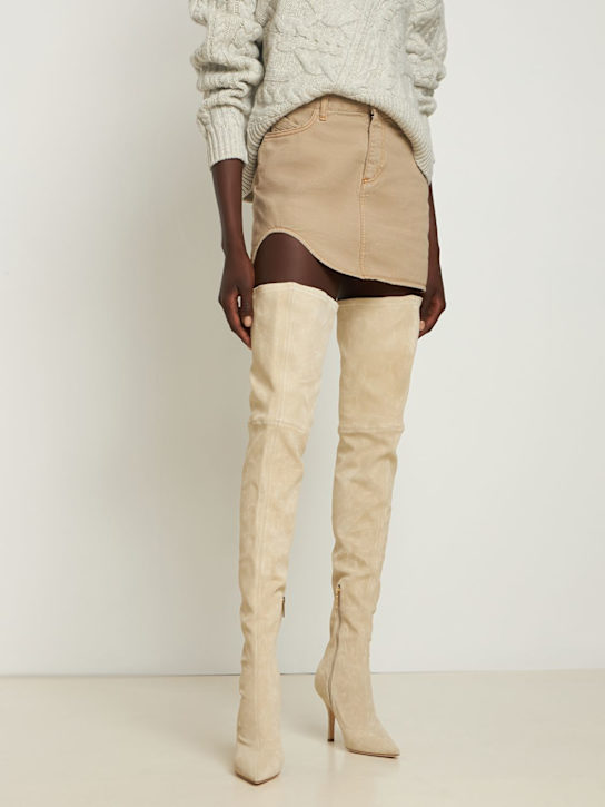 95mm Mama suede over-the-knee boots - Thumbnail 2