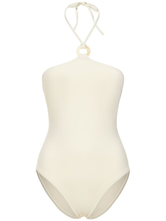 Eres: Costume intero Celeste stretch - Avorio - women_0 | Luisa Via Roma