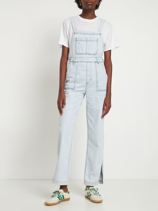 Flared Denim Jumpsuit Wslits Weworewhat Women Luisaviaroma 4975