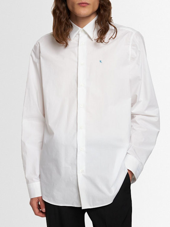 Oversized cotton poplin shirt - Thumbnail 2