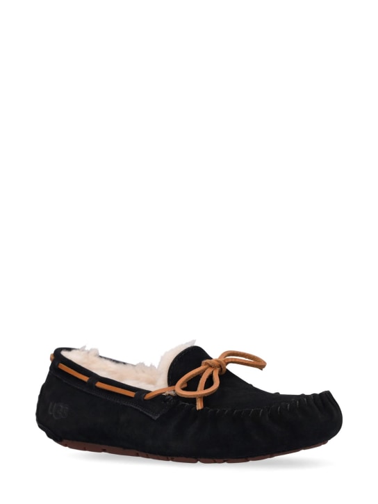 Ugg: 10mm Dakota shearling loafers - Siyah - women_1 | Luisa Via Roma