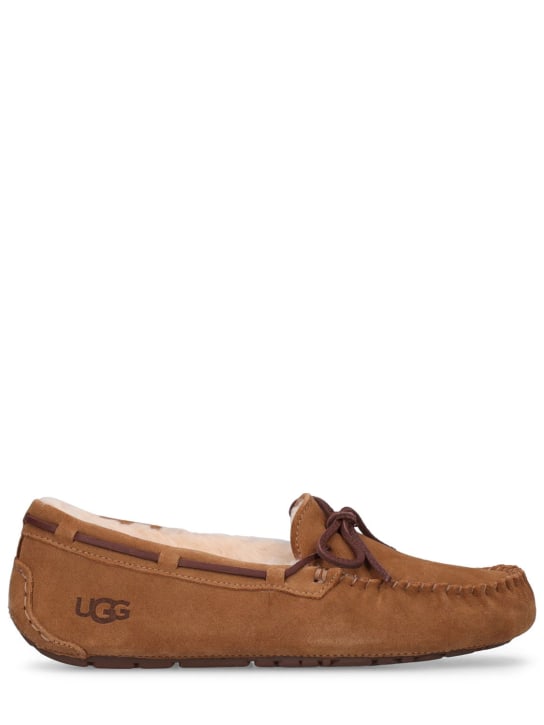 Ugg: 10mm hohe Loafer aus Shearling „Dakota“ - Hellbraun - women_0 | Luisa Via Roma