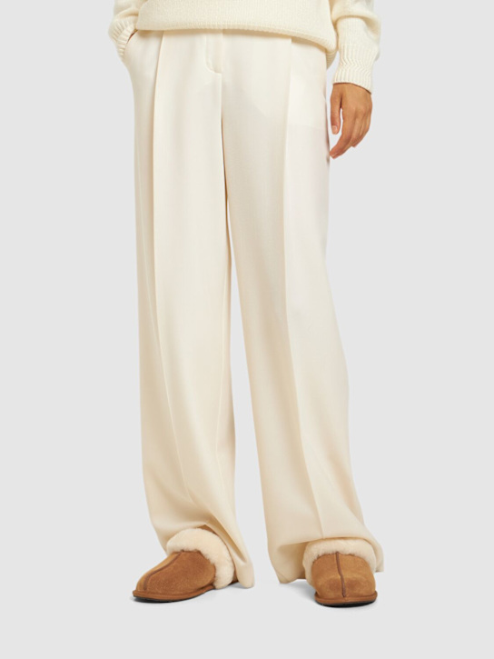 Ugg: 10mm Scuffette II suede & shearling mule - women_1 | Luisa Via Roma