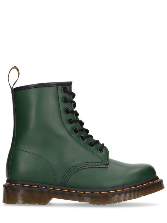Dr.Martens: 30mm 1460 Smooth leather boots - Green - women_0 | Luisa Via Roma