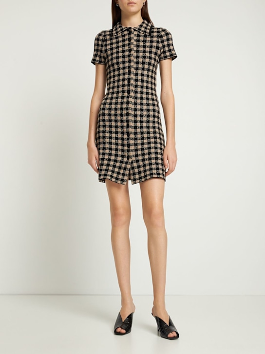 ALTUZARRA: MINIKLEID MIT KNÖPFEN „DODY“ - Weiß/Schwarz - women_1 | Luisa Via Roma