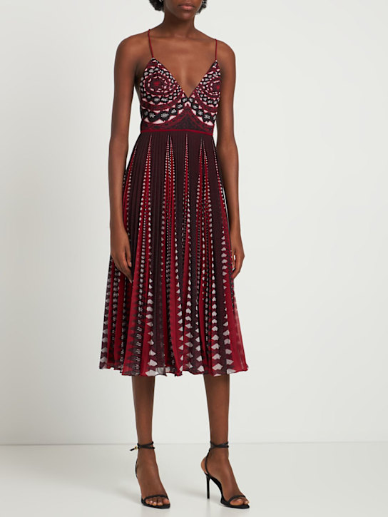 ALTUZARRA: Oceanid printed midi dress - Multicolor - women_1 | Luisa Via Roma