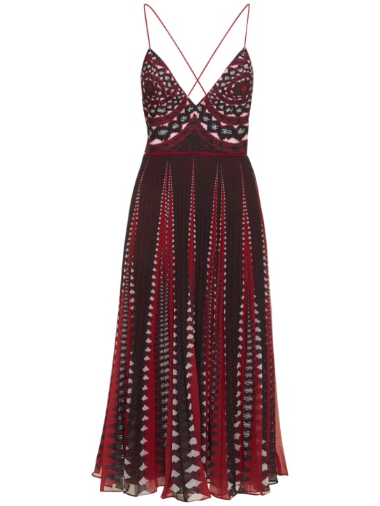 ALTUZARRA: Oceanid printed midi dress - Multicolor - women_0 | Luisa Via Roma