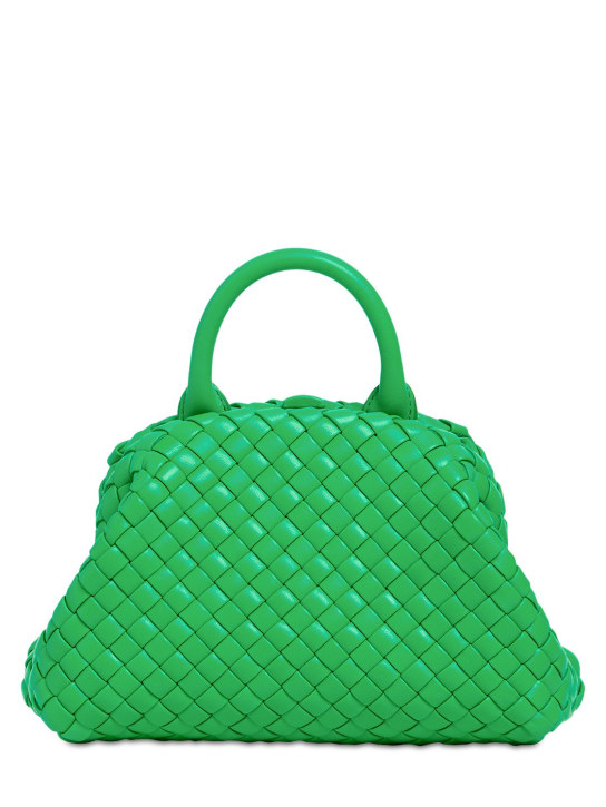 Bottega Veneta: Intrecciato top handle bag - Parakeet - women_0 | Luisa Via Roma