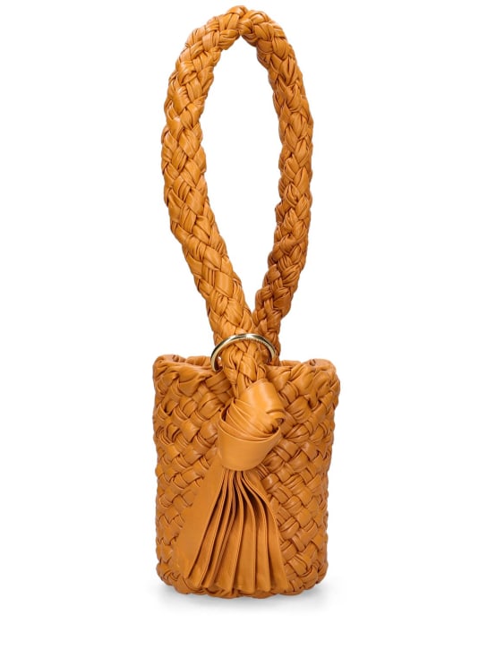 Bottega Veneta: Small Kalimero leather shoulder bag - Cob - women_0 | Luisa Via Roma