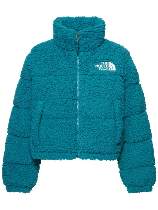 The North Face: Nuptse faux sherpa down jacket - women_0 | Luisa Via Roma