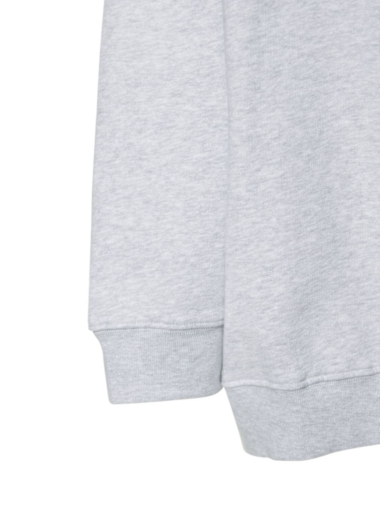 ANINE BING: Tyler logo cotton sweatshirt - Grey - women_4 | Luisa Via Roma