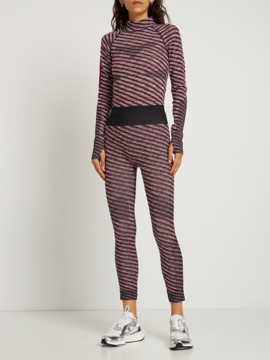 adidas By Stella McCartney: Knit recycled tech long sleeve top - women_1 | Luisa Via Roma