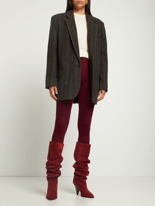 Marant Etoile: LEGGINGS AUS STRETCH-VISKOSE „JAVENE“ - Burgunderrot - women_1 | Luisa Via Roma