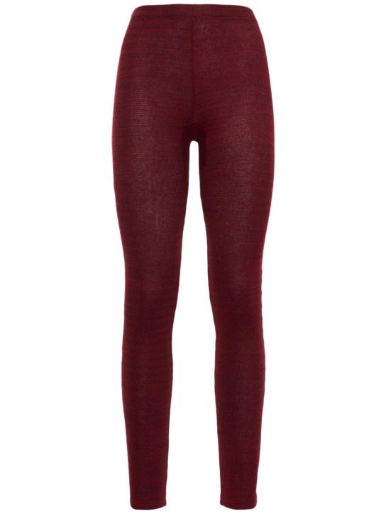 Marant Etoile: LEGGINGS AUS STRETCH-VISKOSE „JAVENE“ - Burgunderrot - women_0 | Luisa Via Roma