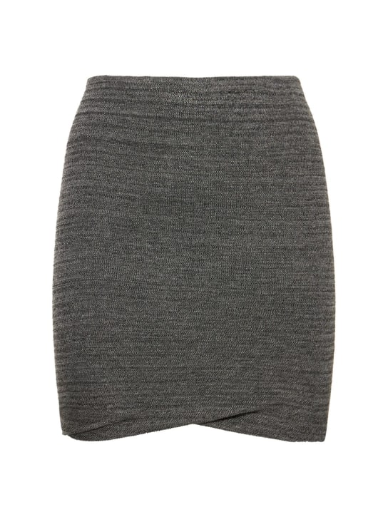 Marant Etoile: Jalna stretch viscose mini skirt - women_0 | Luisa Via Roma