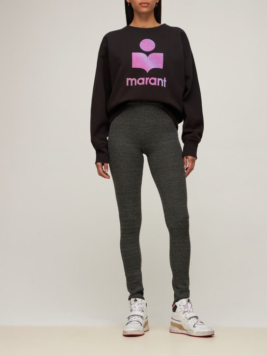 Marant Etoile: Javene弹力粘胶纤维紧身裤 - 灰色 - women_1 | Luisa Via Roma