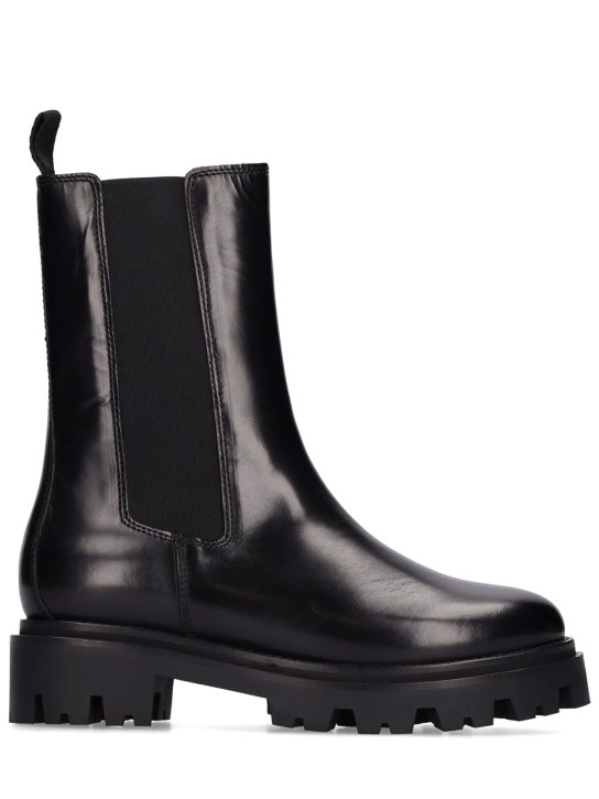Isabel Marant: 45mm Celae brushed leather Chelsea boots - women_0 | Luisa Via Roma