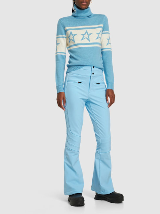 Perfect Moment: Aurora high waist flare pants - Sky Blue - women_1 | Luisa Via Roma