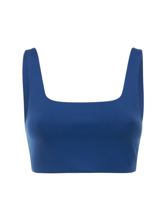 Girlfriend Collective: Tommy弹力科技织物运动内衣 - 蓝色 - women_0 | Luisa Via Roma