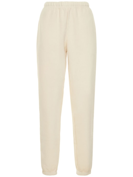 Les Tien: Classic cotton sweatpants - White - women_0 | Luisa Via Roma