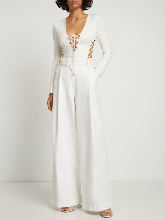 Dundas: Body aus Stretch-Jersey „Berry“ - Weiß - women_1 | Luisa Via Roma