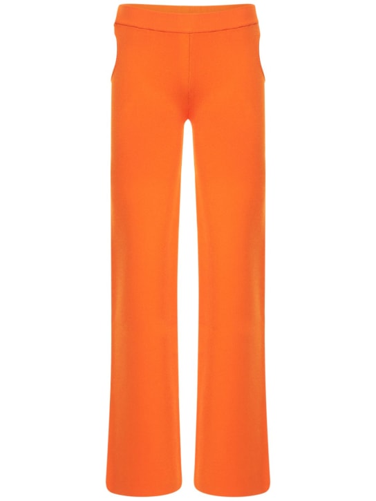 Dundas: Pantalones acampanados con aberturas - Naranja - women_0 | Luisa Via Roma
