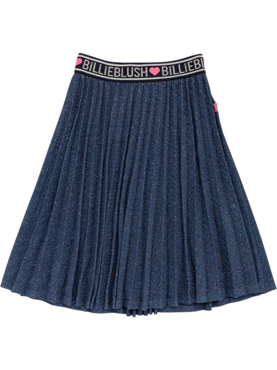 Billieblush: Pleated lurex skirt w/ logo - kids-girls_0 | Luisa Via Roma