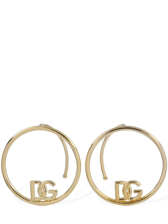 Dolce&Gabbana: DG ear cuff earrings - Gold - women_0 | Luisa Via Roma