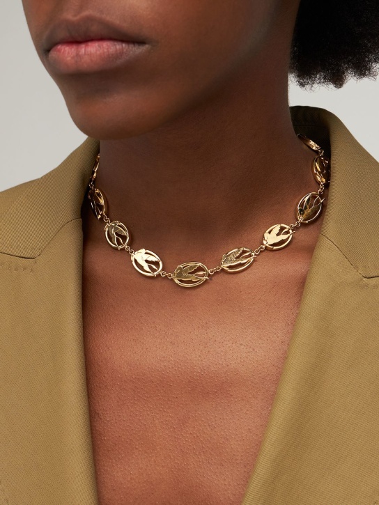 Etro: Pegaso chain collar necklace - women_1 | Luisa Via Roma