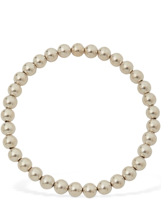 Jil Sander: Sphere collar necklace - Silver - women_0 | Luisa Via Roma