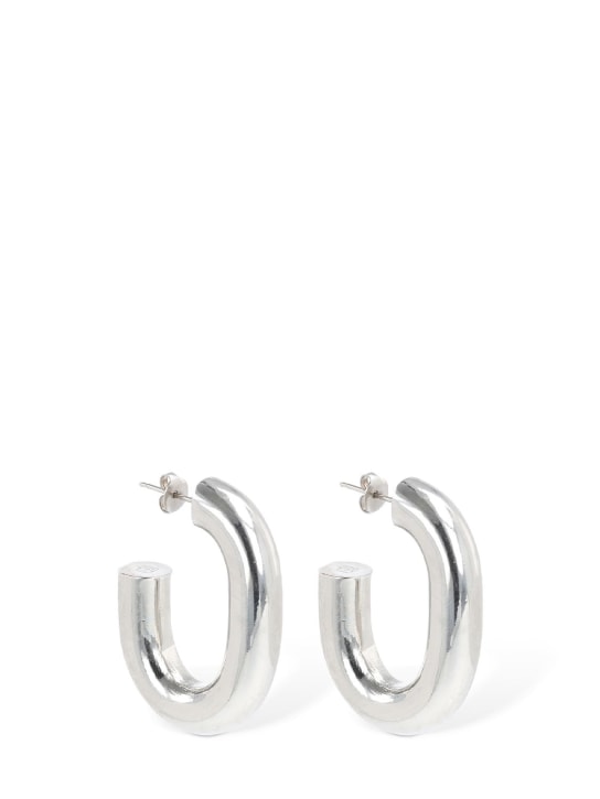 Rabanne: XL link hoop earrings - women_0 | Luisa Via Roma