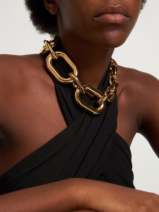 Rabanne: Collar con eslabones XL - Oro - women_1 | Luisa Via Roma
