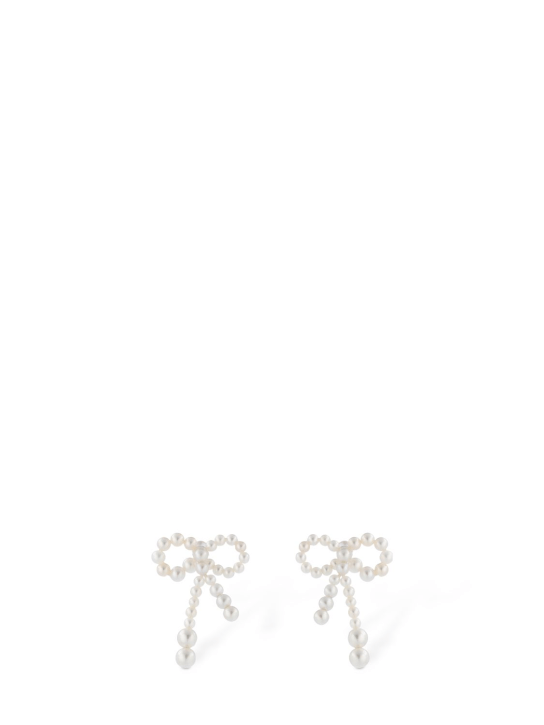 Sophie Bille Brahe: Rosette De Perles 14kt & Pearl earrings - Pearl - women_0 | Luisa Via Roma