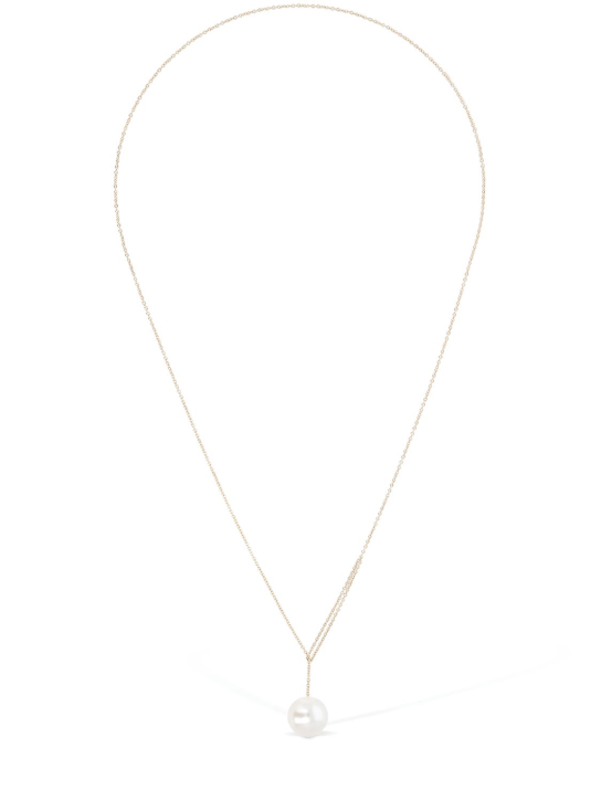 Sophie Bille Brahe: 14Kt Sirene Perle collar necklace - Gold/Pearl - women_0 | Luisa Via Roma