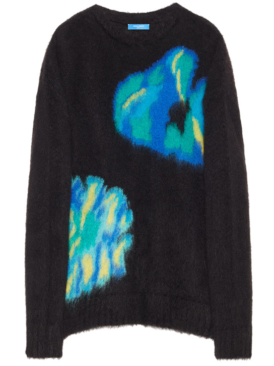 Nina Ricci: Mohair blend jacquard sweater - women_0 | Luisa Via Roma