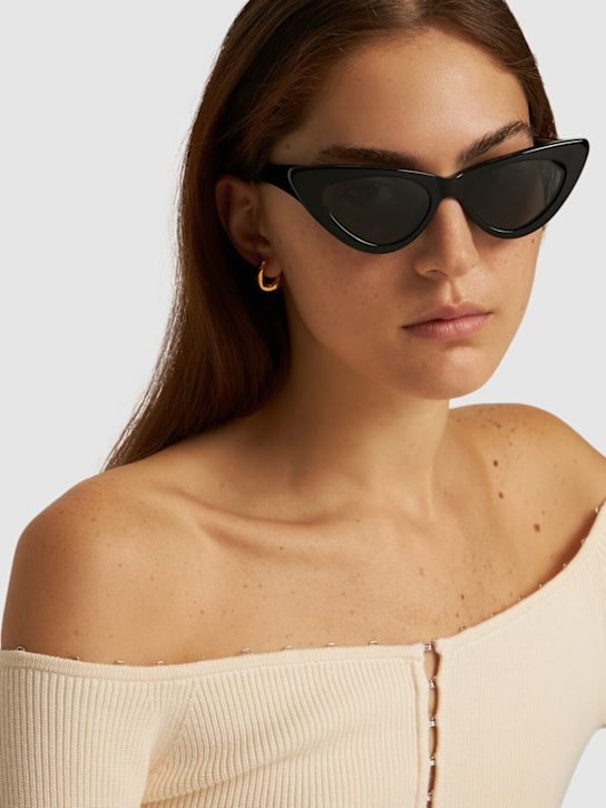 The Attico: Dora cat-eye bio acetate sunglasses - women_1 | Luisa Via Roma