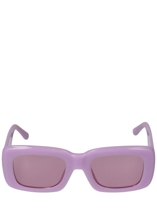 The Attico: Marfa squared acetate sunglasses - Pembe - women_0 | Luisa Via Roma
