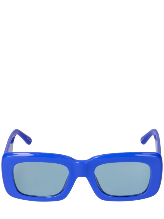 The Attico: Marfa squared acetate sunglasses - Electric Blue - women_0 | Luisa Via Roma