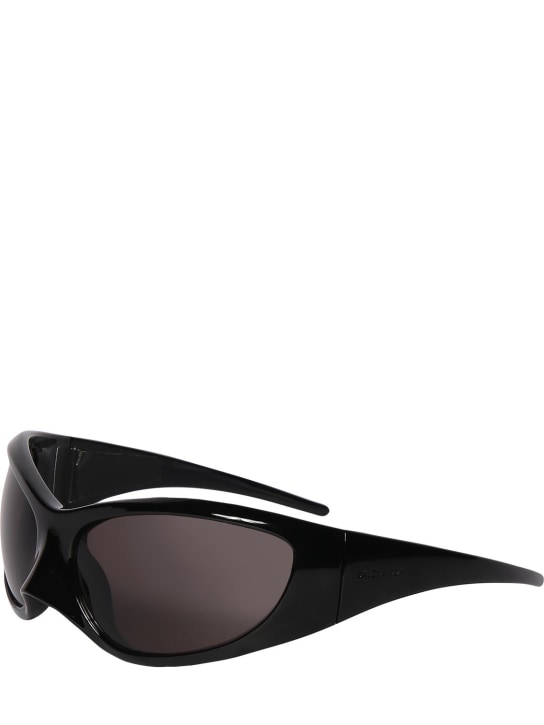 Balenciaga: 0052S XXL Acetate sunglasses - Black - men_1 | Luisa Via Roma
