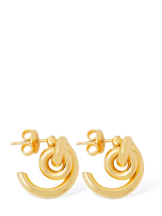 Bottega Veneta: Ohrringe aus goldfarbenem Sterlingsilber - Gold - women_0 | Luisa Via Roma