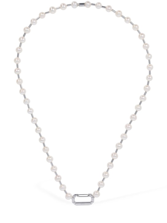 EÉRA: Collar de oro 18kt y perla - Pearl/White gold - women_0 | Luisa Via Roma