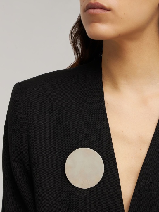 Jil Sander: Chain Watch 1胸针 - 银色 - women_1 | Luisa Via Roma