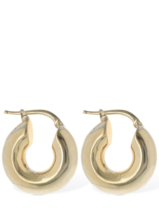Jil Sander: Classic round 7 earrings - Altın Rengi - women_1 | Luisa Via Roma